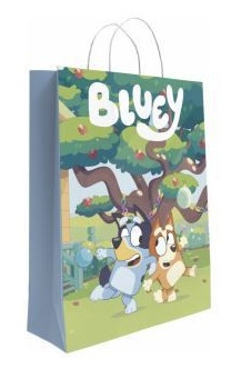 Saco Papel Presente Asa Torcida Bluey