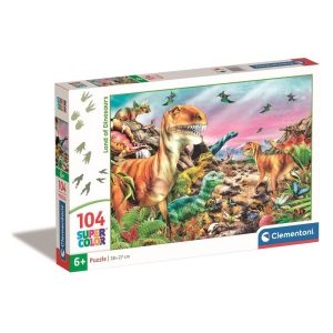 Puzzle 104 Peças Dinossauros Land