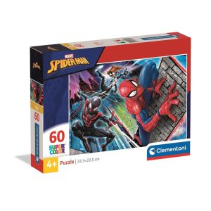 Puzzle 60 Peças Spiderman Trio In Action
