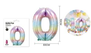 Balão Foil Gradiente Pastel Estrelas 110Cm (~40pol)