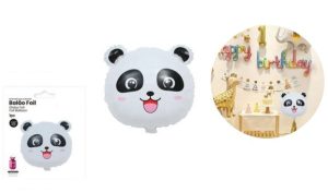 Balão Foil Figura Panda Sorridente 45Cm