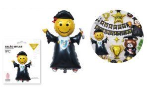 Balão Foil Menino Graduado 114Cm