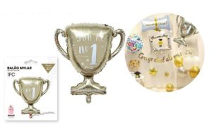 Balão Foil Taça Dourada You´re Nº 1 79Cm