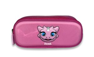 Estojo Rosa Duplo 3D Porto FCP Viena 22x10,5Cm