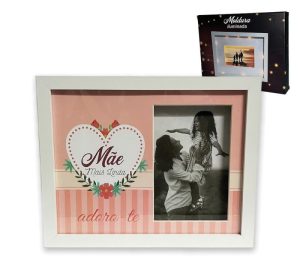 Moldura LED Mãe Adoro-te 25x20Cm (14x9Cm)