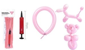 Blister 20 Balões Modelar 80Cm + Bomba 17Cm