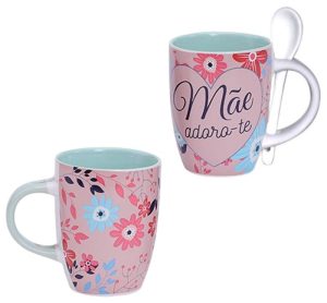 Caneca com Colher Mãe Adoro-te