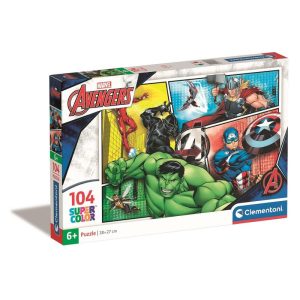 Puzzle 104 Peças Avengers Comic Style