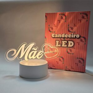 Candeeiro LED Mãe Adoro-te