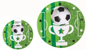 Blister 6 Pratos Futebol Taça 18Cm