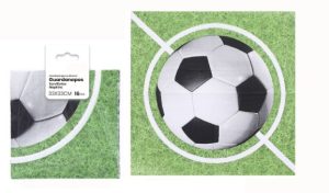 Blister 16 Guardanapos Futebol 33x33Cm