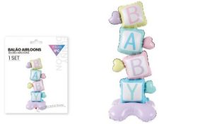 Balão Foil BABY Pastel 155Cm Base