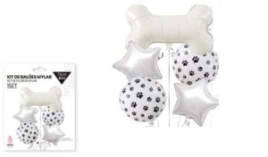 Kit 5 Balões Foil 1 Osso 73Cm