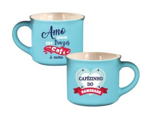 Chávena Café Veludo Amizade e Amor - Namorado
