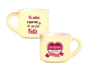 Chávena Café Veludo Amizade e Amor - Amor
