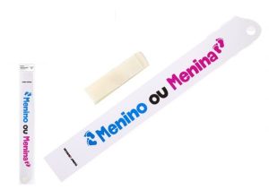 Faixa Branca Menino Ou Menina 10x169Cm Baby Shower