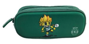 Estojo Simples 3D Sporting SCP Jubas 23x10,5x7,5Cm