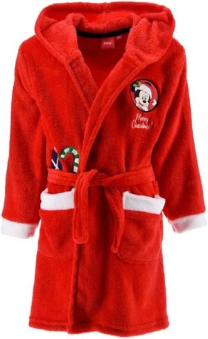 Robe de Banho Vermelho Mickey Christmas - 4 anos (104cm)