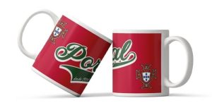 Caneca Cerâmica 350Ml Portugal Produto Oficial FPF