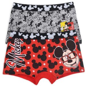 Blister 2 Boxers Mickey Red Vermelho-Cinza