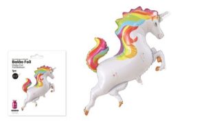 Balão Foil Unicórnio Colorido 94Cm