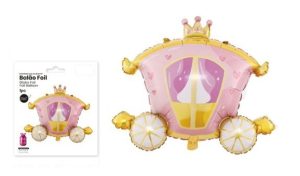 Balão Foil Carruagem Princesas 74x63Cm