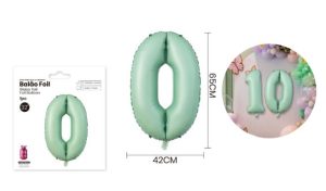 Balão Foil Verde Pastel 32Pol (~65Cm)