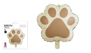 Balão Foil Pata Cão Castanho 52Cm