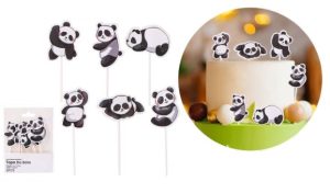 Blister 6 Toppers Bolo Panda 11.2Cm