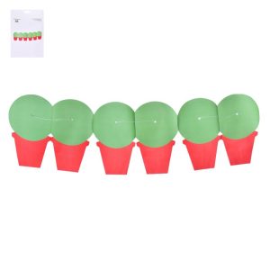 Grinalda Manjericos (S. João) 3Mt (18 Manjericos) 26x18.5Cm