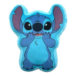 Almofada 3D Veludo Figura Stitch Alien Disney 30Cm