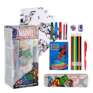 Conj. Colorir Torre 25 Peças Avengers Marvel 24x8Cm