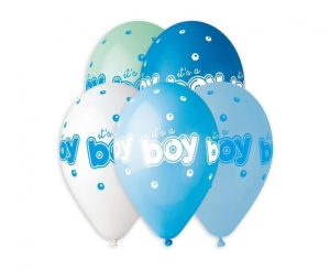 Blister 5 Balões Latex It´s a Boy 33Cm
