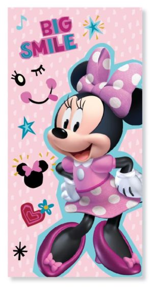 Toalha Praia-Banho Minnie Big Smile 70x137Cm Disney (secagem rápida) 100% poliester