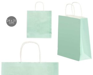 Saco Papel Verde Menta