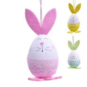 Ovo Decoração Páscoa para Pendurar 11Cm