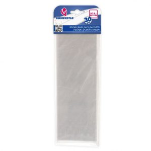 Blister 30 Sacos Doces Retangulares Transparentes 30x8Cm