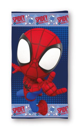 Toalha Praia-Banho Spidey Action 70x140Cm (Secagem Rápida) 100% Poliester