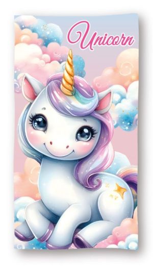 Toalha Praia-Banho Unicórnio Starlight 70x140Cm (secagem rápida)