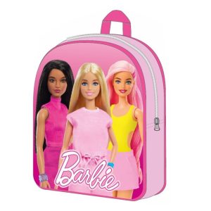 Mochila Pré-Escolar Barbie Trio 30x26x10Cm