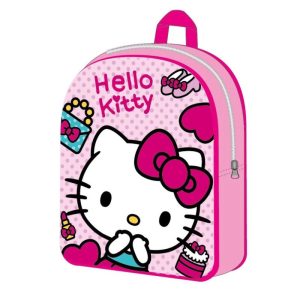 Mochila Pré-Escolar Hello Kitty Cupcake Cutie 30x26x10Cm