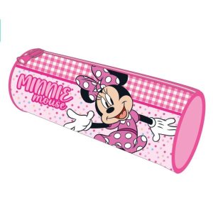 Estojo Simples Redondo Minnie Dots 23Cm