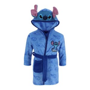 Robe de Banho Azul Stitch - 3/4 anos (98-104Cm)