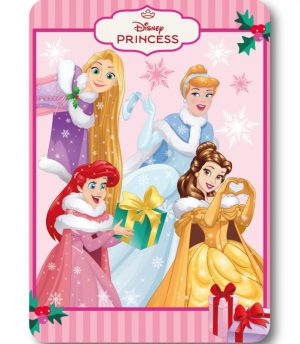 Manta Polar Disney Princess 100x140cm 100% Lã Polar