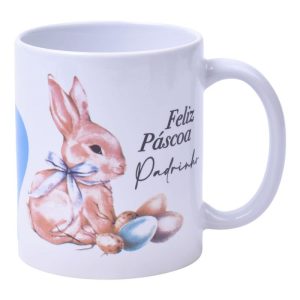 Caneca Feliz Páscoa 8x9.5x11.5Cm