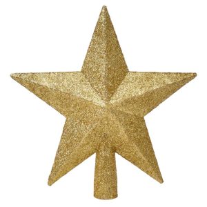 Estrela Dourada para Árvore de Natal 17,5x3,5x19Cm