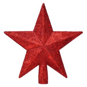 Estrela Vermelha para Árvore de Natal 17,5x3,5x19Cm