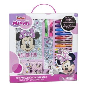 Conj. Atividades Colorir 26 Peças Minnie Having Fun Disney 30X30Cm