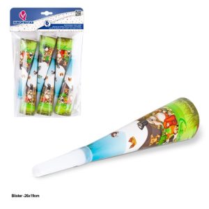 Blister 6 Cornetas Animais Divertidos