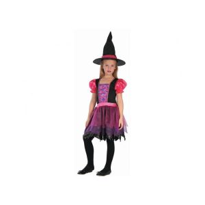 Vestido de Bruxa Pink Halloween 8-10A (130-140Cm)